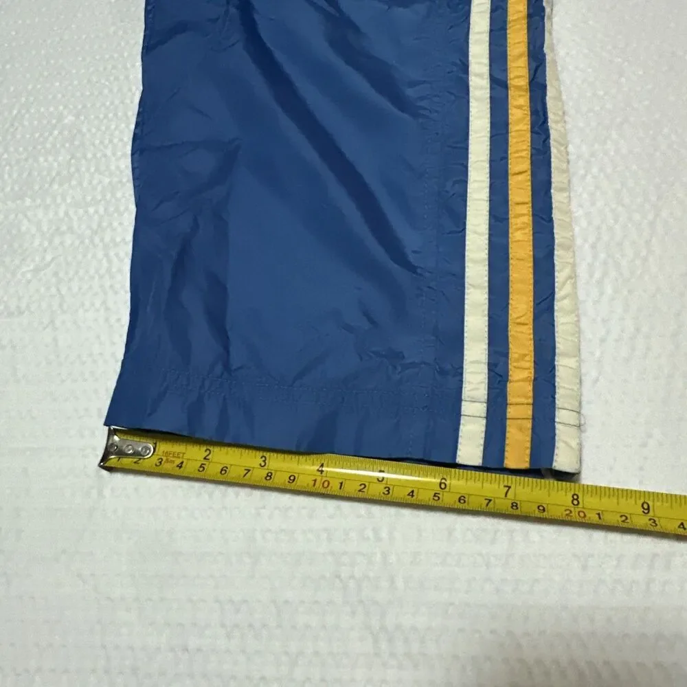 Adidas UCLA Blue Snap Track Pants Mens Small Lined Nylon Tear Away